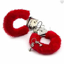 Novelty Fluffy Handcuffs Red