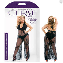 Nicki Stretch Micro & Lace Halter Play Suite Size 16 - 22