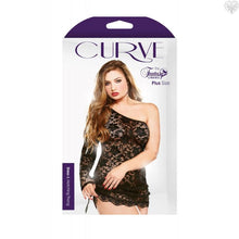 One Shoulder Lace Dress by Curve Size 16-22