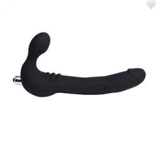 Black Mont Strapless Strap On Cavalier Strap On Vibrating Dong