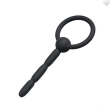 4in Black Silicone Cum-Thru Penis Plug