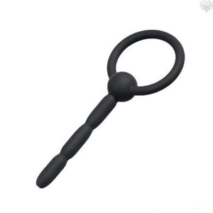 4in Black Silicone Cum-Thru Penis Plug