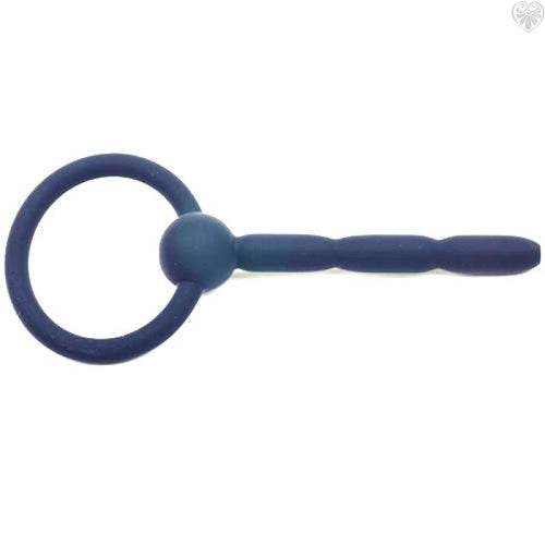 4in Black Silicone Cum-Thru Penis Plug