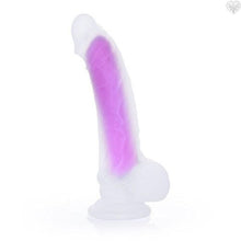 Frosted Suction Cup Dong - Purple