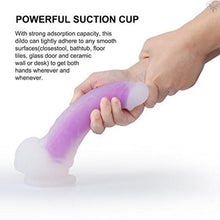Frosted Suction Cup Dong - Purple