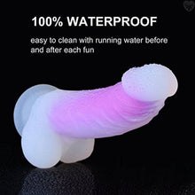 Frosted Suction Cup Dong - Purple