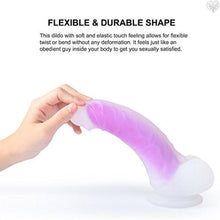 Frosted Suction Cup Dong - Purple