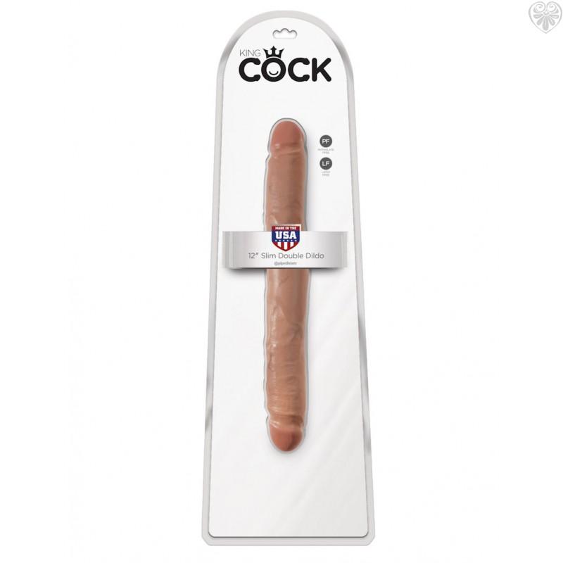12in Slim Double Dildo by King Cock