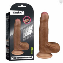 7in Dual-layered Uncircumcised Cock