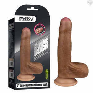 7in Dual-layered Uncircumcised Cock