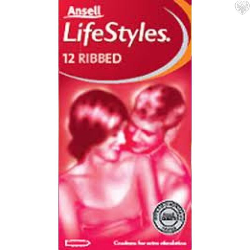 Ansell Lifestyles Ribbed Condoms