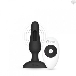 B-vibe Novice Remote Vibrating Plug Black