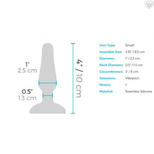 B-vibe Novice Remote Vibrating Plug Black