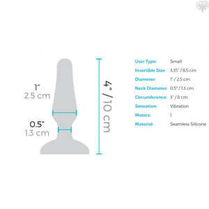 B-vibe Novice Remote Vibrating Plug Black