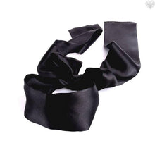 Black Silky Blind-Fold Scarf