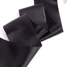 Black Silky Blind-Fold Scarf