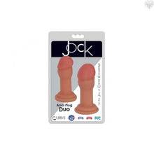 Duo Anal Plug with Suction Cup - Flesh