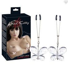 Butterfly Diamond Drop Nipple Clamp by Bad Kitty